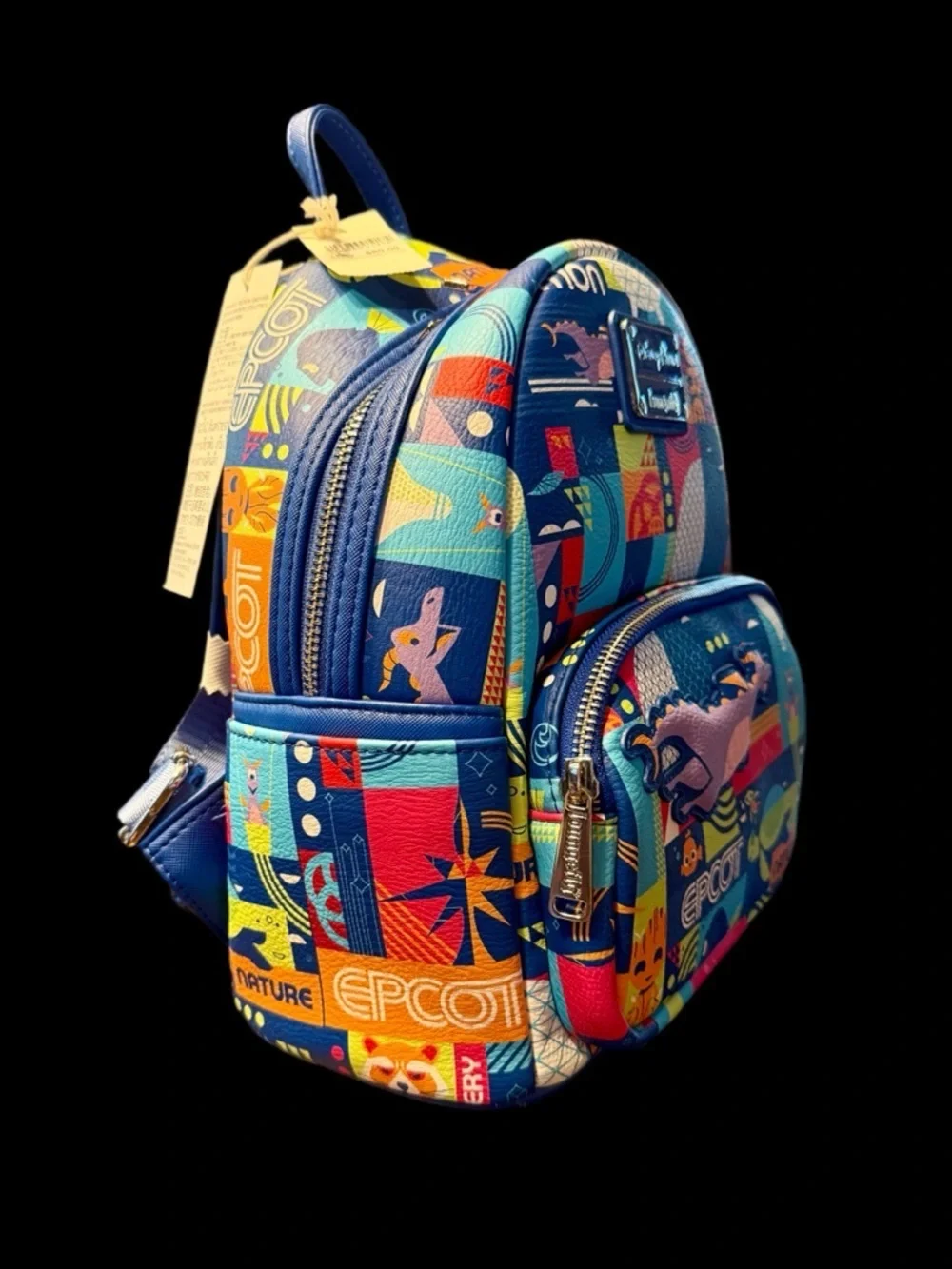 Disney Parks Loungefly Epcot Nature Multi-Color  Mini Backpack - NWT